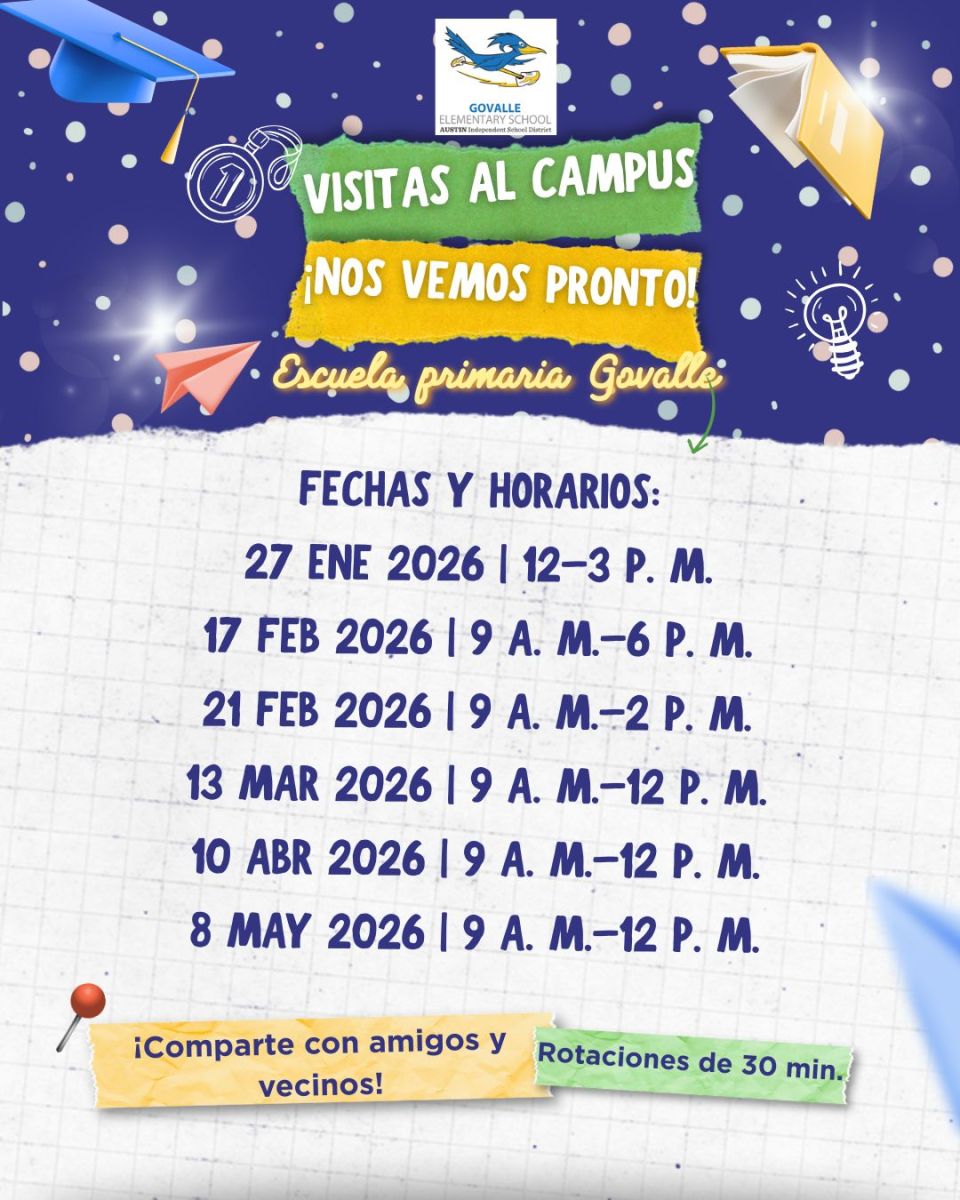 Spring Campus Tours Flyer (Spanish)